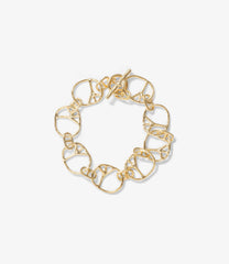 Peace Bracelet / Small - Gold Plate