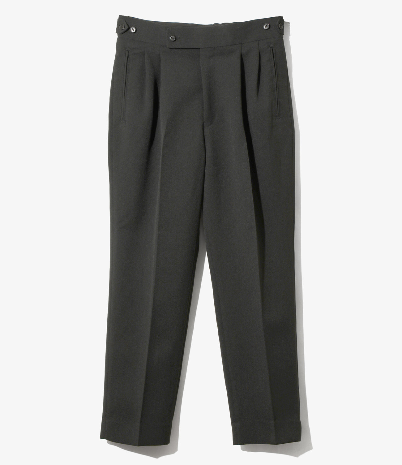 Side Tab Tucked Trouser - Double Cloth – NEPENTHES ONLINE STORE