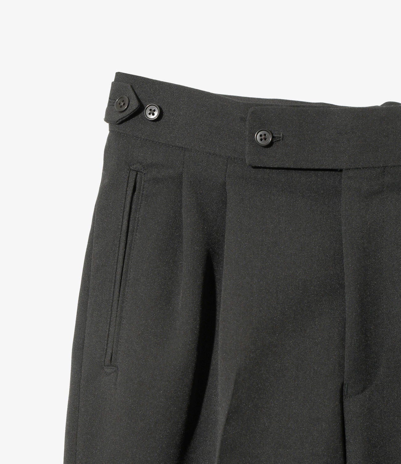 Side Tab Tucked Trouser - Double Cloth – NEPENTHES ONLINE STORE