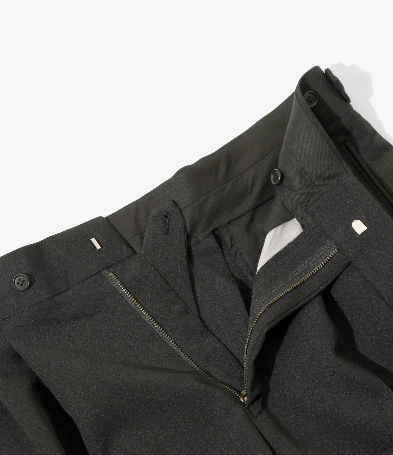 Side Tab Tucked Trouser - Double Cloth – NEPENTHES ONLINE STORE