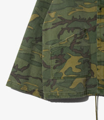 Reversible Hooded Coat - Camo Twill