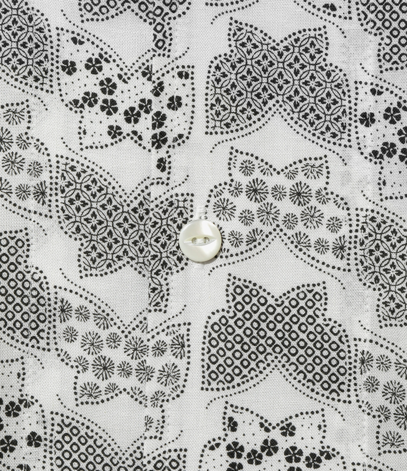 Short Sleeve Italian Collar Shirt - Papillon Print