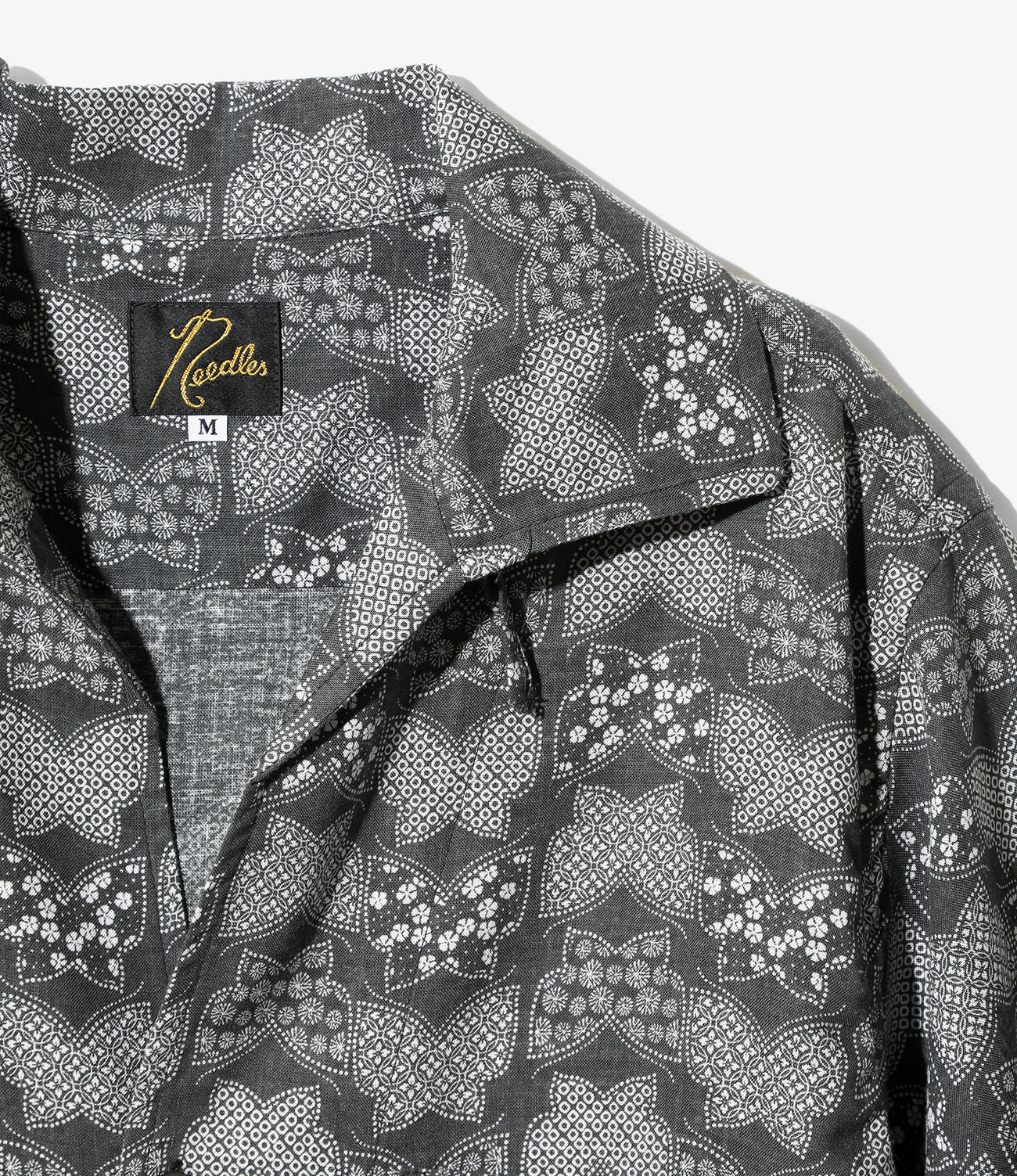 Short Sleeve Italian Collar Shirt - Papillon Print