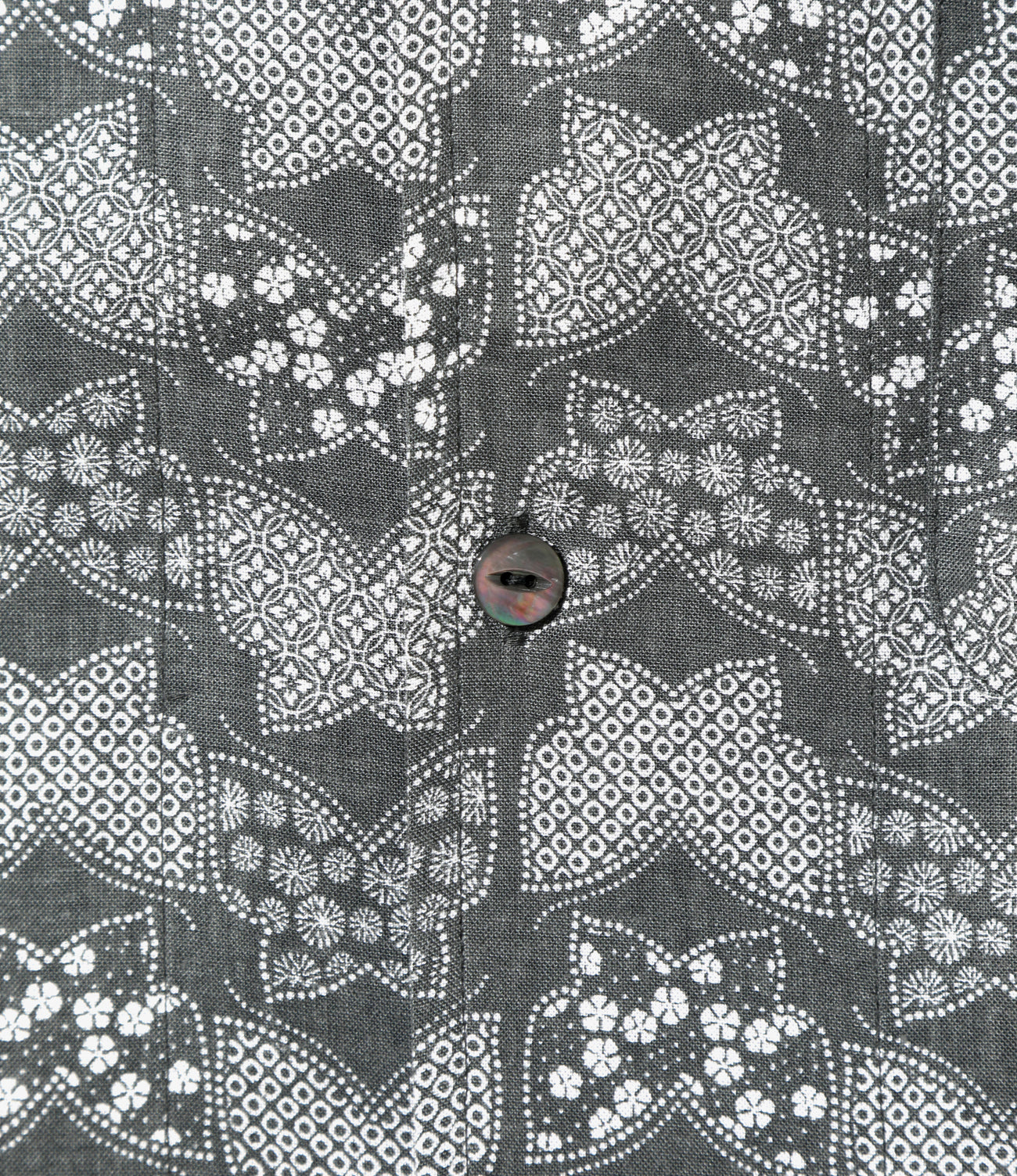 Short Sleeve Italian Collar Shirt - Papillon Print