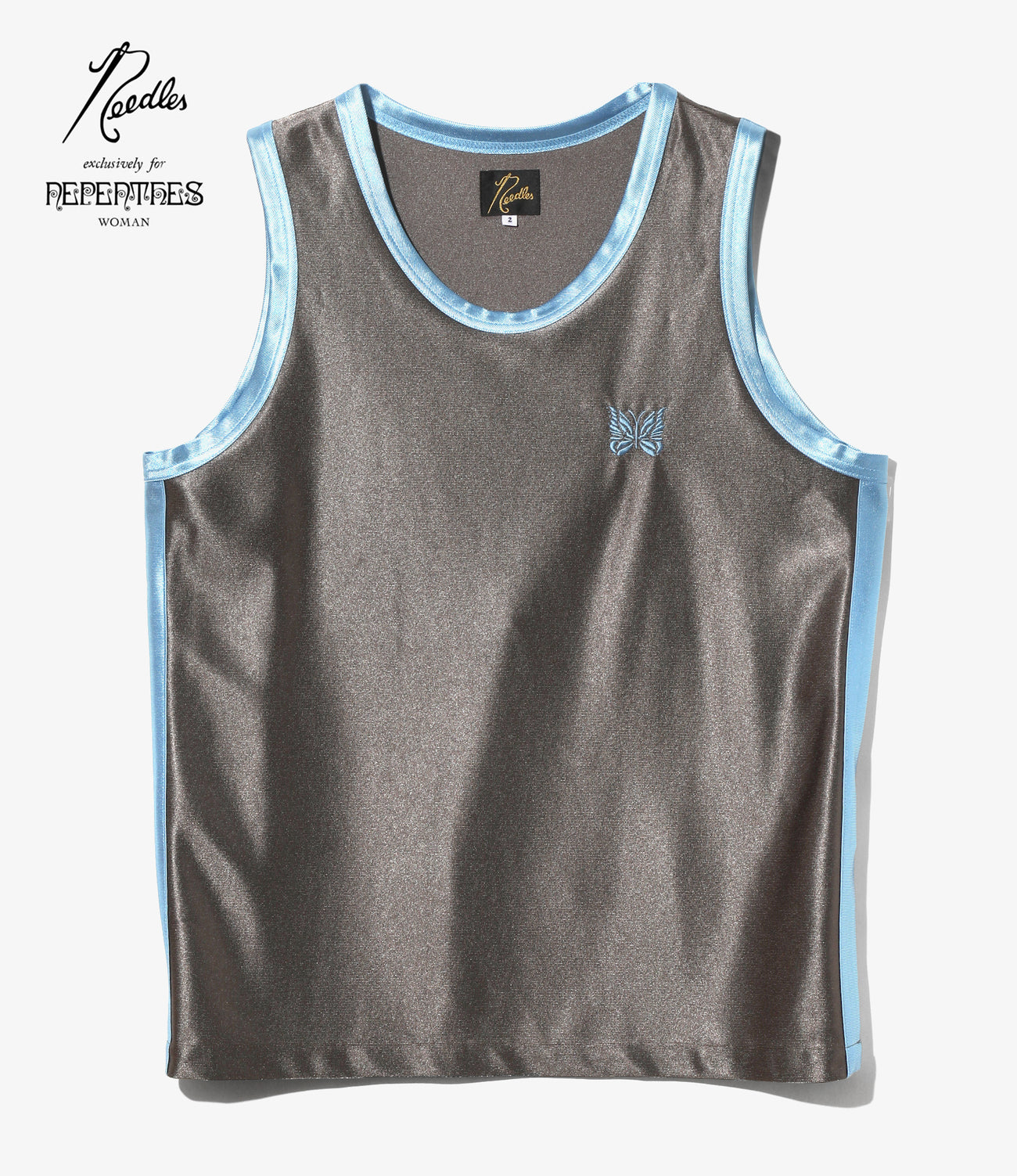 Papillon Emb. Side Line Tank Top - Tricot Sateen – NEPENTHES