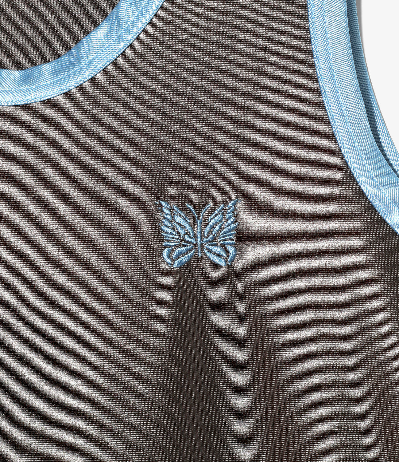 Papillon Emb. Side Line Tank Top - Tricot Sateen