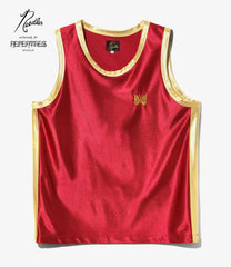 Papillon Emb. Side Line Tank Top - Tricot Sateen
