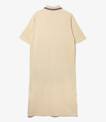 Short Sleeve Polo Dress - Cotton Pique