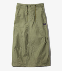 String Fatigue Skirt - Reversed Sateen