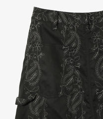 Painter Skirt - Embroidered Twill