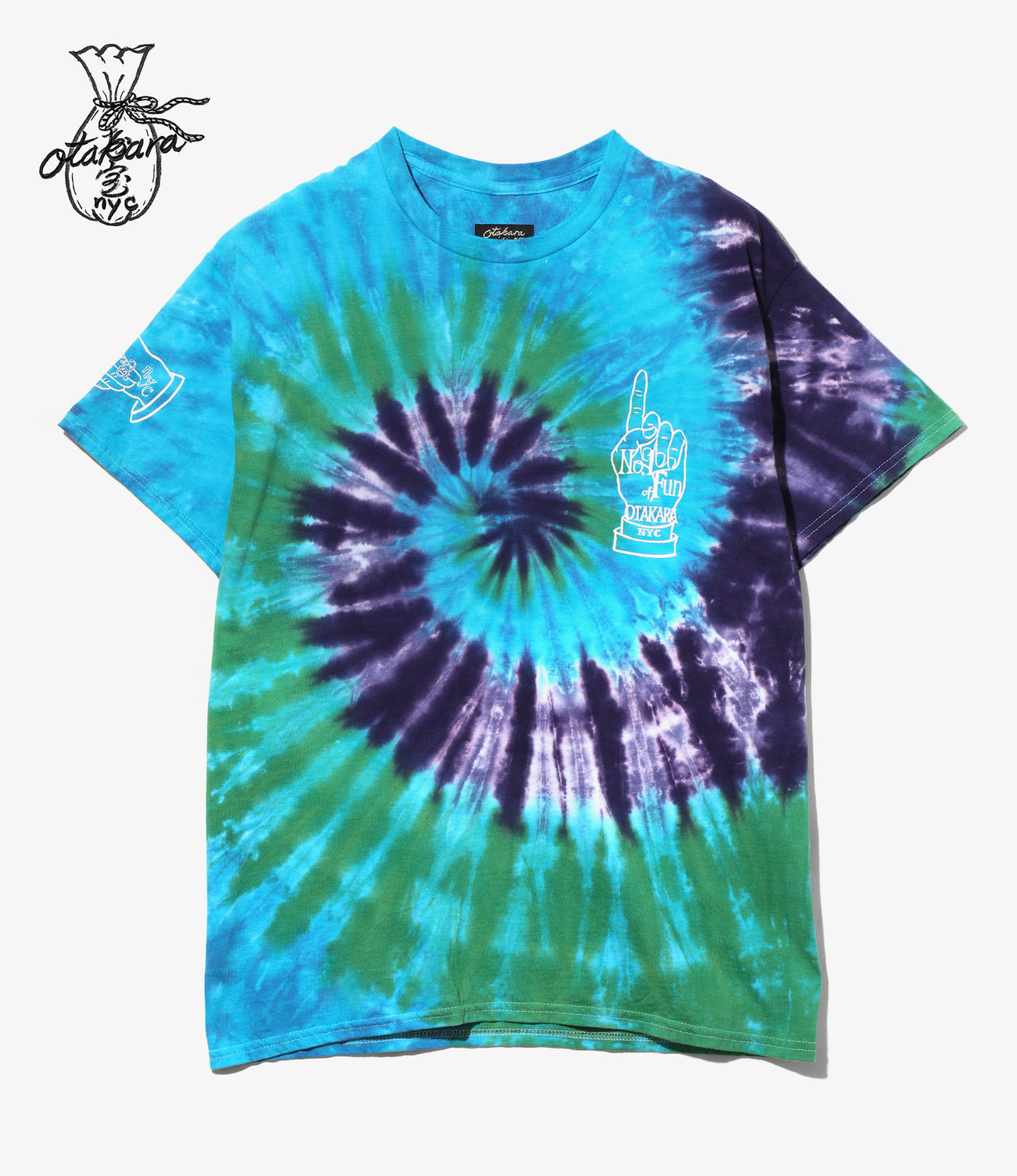 〈OTAKARA NYC〉Short Sleeve Tie Dye Tee - Iron Hand