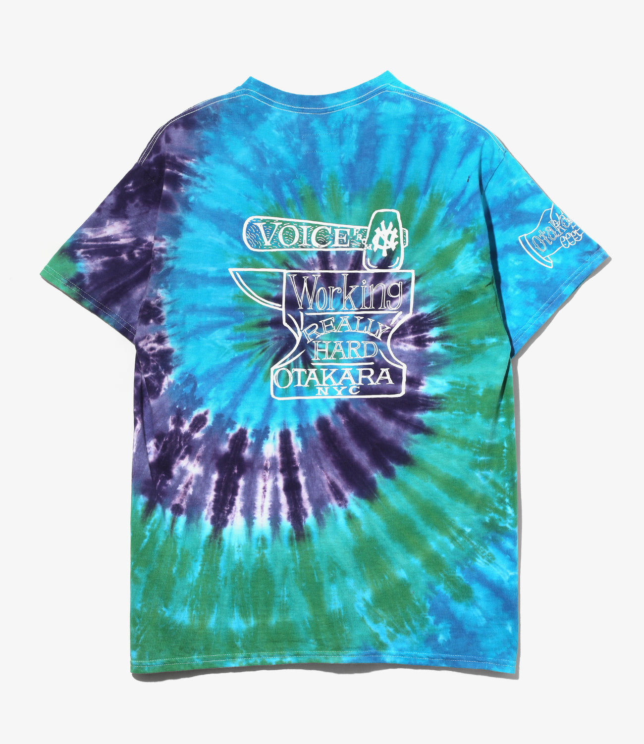 〈OTAKARA NYC〉Short Sleeve Tie Dye Tee - Iron Hand