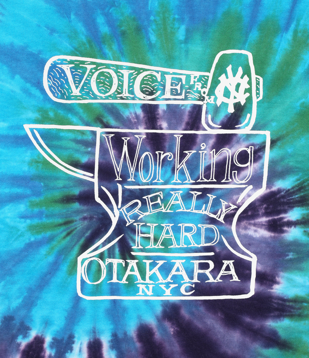 〈OTAKARA NYC〉Short Sleeve Tie Dye Tee - Iron Hand