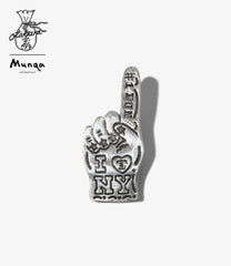 〈OTAKARA NYC〉 x 〈Munqa〉Brooch Pendant - Hand / 925 Silver