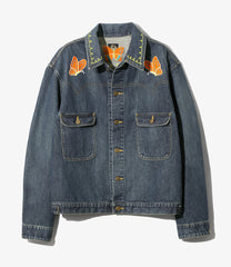 Papillon Emb. Jean Jacket - 12oz Denim