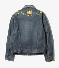 Papillon Emb. Jean Jacket - 12oz Denim