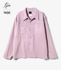 〈NEEDLES〉x〈ts(s)〉L/S Cowboy One-Up Shirt -Garment Dye