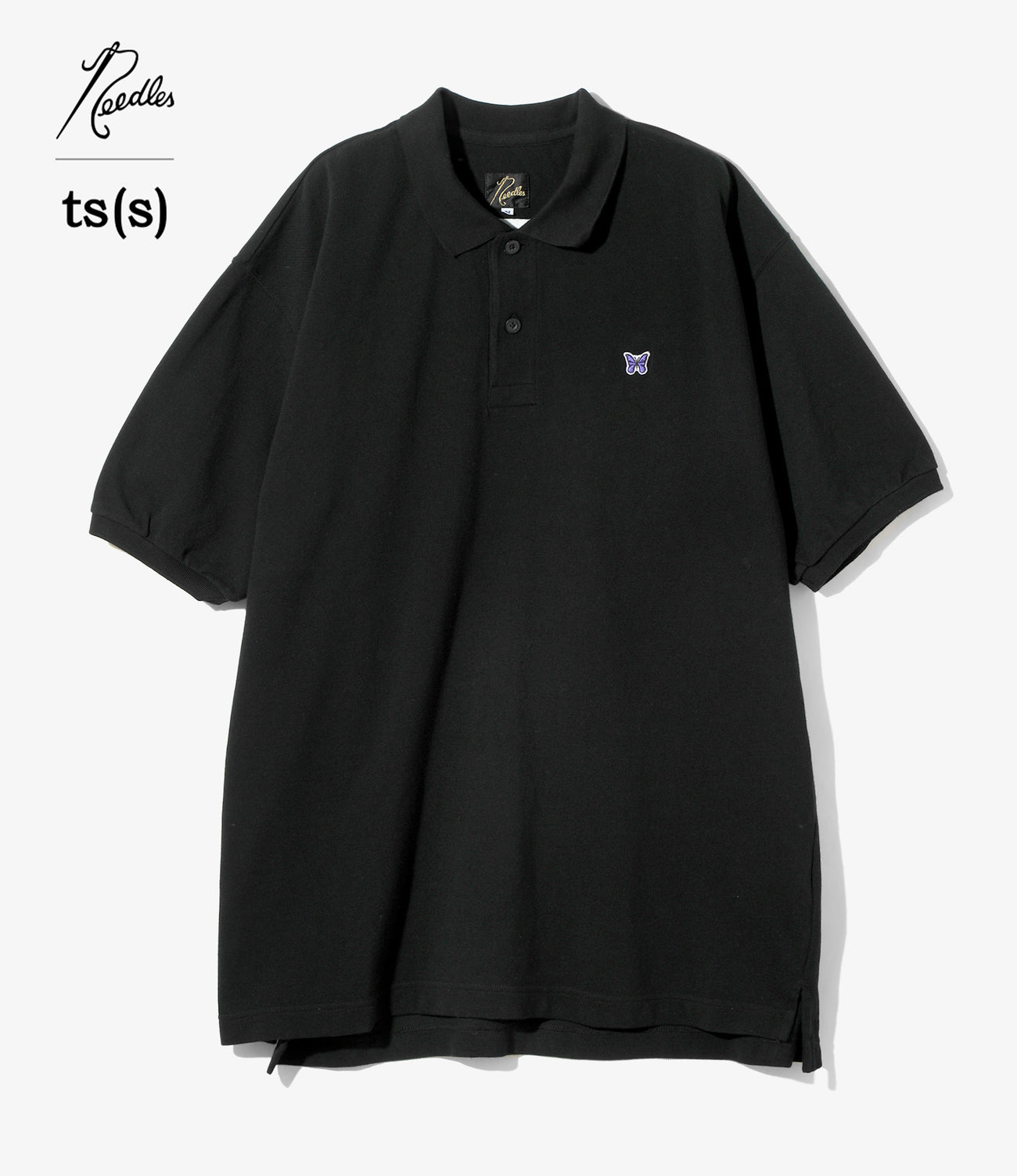 Needles ベロアポロシャツ ブラック Mサイズ 美品 Needles/ニードルズ Shawl Collar S/S Polo Cotton Pique | BEAVER