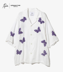 〈NEEDLES〉x〈NOMARHYTHM TEXTILE〉Cabana Shirt - Papillon Emb.