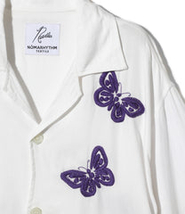 〈NEEDLES〉x〈NOMARHYTHM TEXTILE〉Cabana Shirt - Papillon Emb.