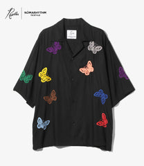 〈NEEDLES〉x〈NOMARHYTHM TEXTILE〉Cabana Shirt - Papillon Emb.