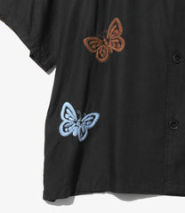 〈NEEDLES〉x〈NOMARHYTHM TEXTILE〉Cabana Shirt - Papillon Emb.