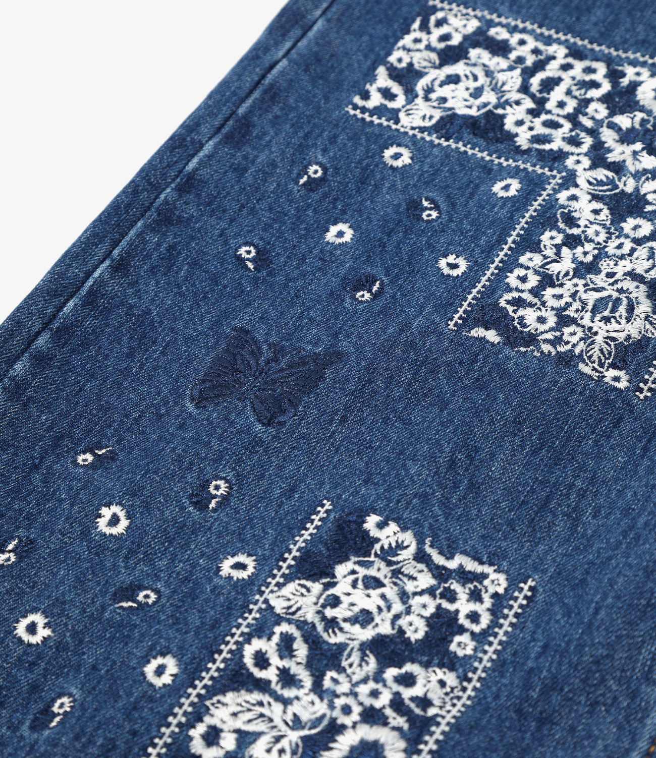 〈NEEDLES〉x〈NOMARHYTHM TEXTILE〉Bandana Emb. Denim Pant