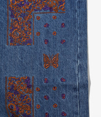 〈NEEDLES〉x〈NOMARHYTHM TEXTILE〉Bandana Emb. Denim Pant