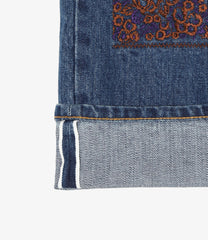〈NEEDLES〉x〈NOMARHYTHM TEXTILE〉Bandana Emb. Denim Pant
