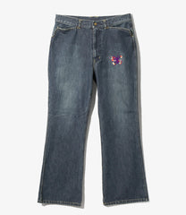 Papillon Emb. Boot-Cut Jean - 12oz Denim