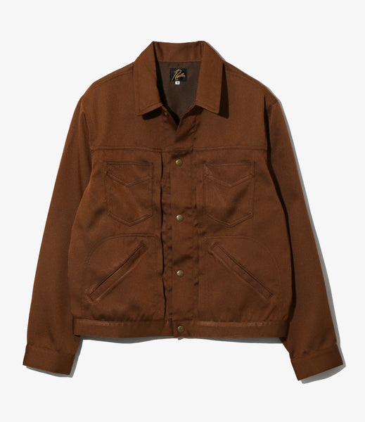needles ブラウン コーデュロイ ノーカラージャケット Needles 26ss 