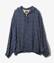 Zipped Hoody - Double Weave Jacquard