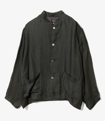 Stand Collar Jacket - Rayon Double Face Gauze
