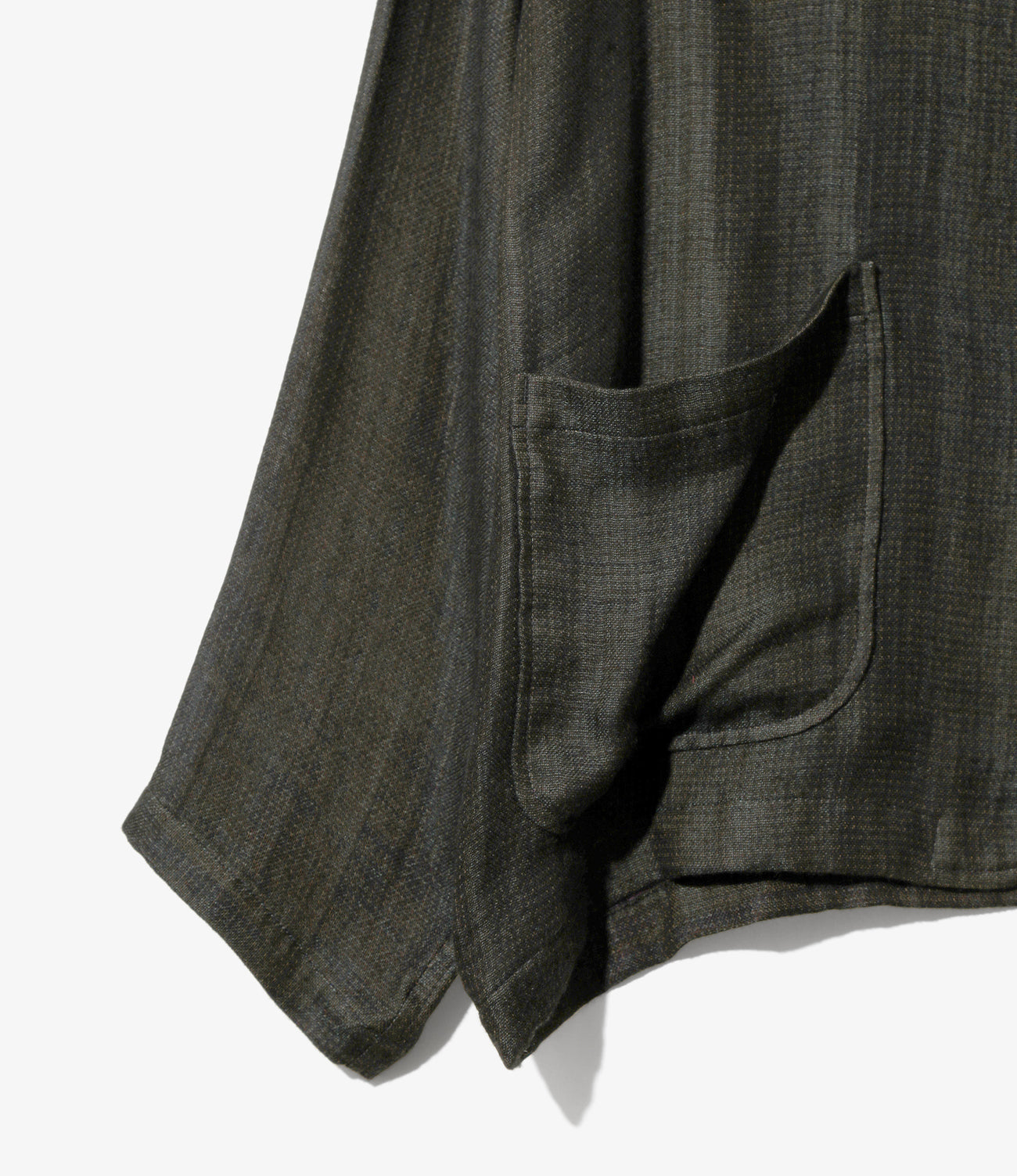 Stand Collar Jacket - Rayon Double Face Gauze