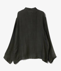 Stand Collar Jacket - Rayon Double Face Gauze