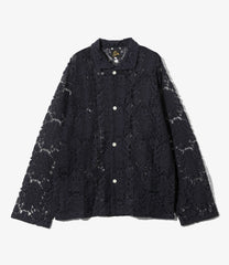 Widespread Collar Shirt - Raschel Lace