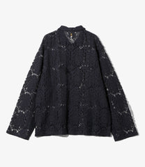 Widespread Collar Shirt - Raschel Lace
