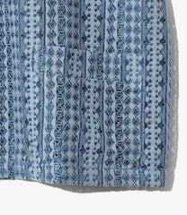 S/S Widespread Collar Shirt - Raschel Lace