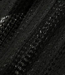 S/S Widespread Collar Shirt - Raschel Lace