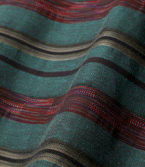 S/S V-Neck Shirt - Kasuri Border