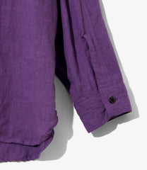 Half Zip Work Shirt - Brushed Linen Canvas