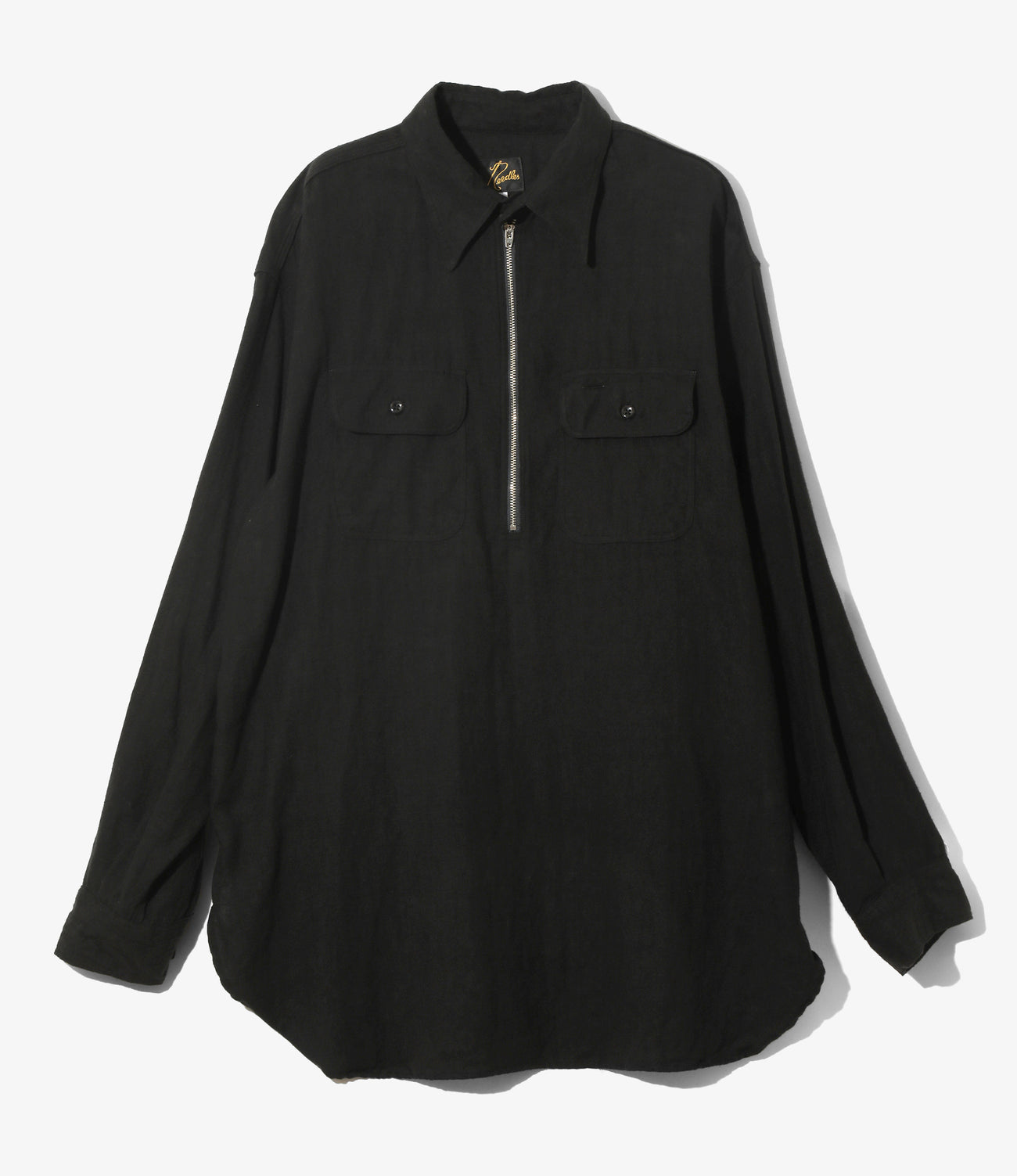 Half Zip Work Shirt - Brushed Linen Canvas