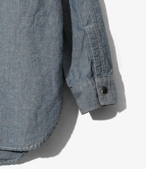 Half Zip Work Shirt - C/L Chambray