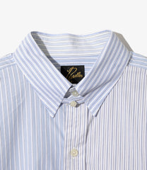 Combo Tab Collar Shirt - Cotton Typewriter Stripe
