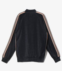 Rib Collar Track Jacket - C/PE Velour