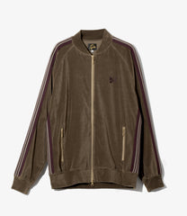 Rib Collar Track Jacket - C/PE Velour