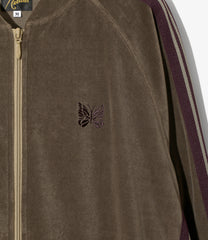 Rib Collar Track Jacket - C/PE Velour