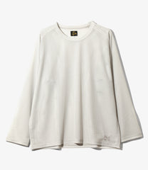 L/S U-Neck Tee - Geo Raschel Lace