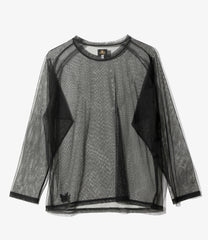 L/S U-Neck Tee - Tulle Dot Lace
