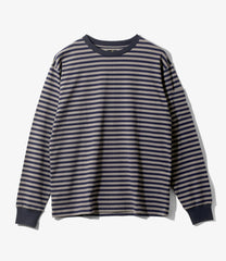 L/S Crew Neck Tee - Cotton Stripe Jersey